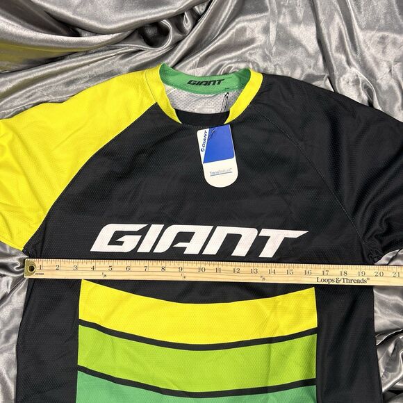 Giant Bicycles MTB Specific Short Sleeve Jersey Size M / L Green Transfer Series - Picture 10 of 15